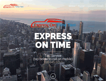 Tablet Screenshot of expressontimetaxi.com